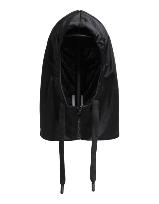 Black Polyester Whole Head Wrap Hat