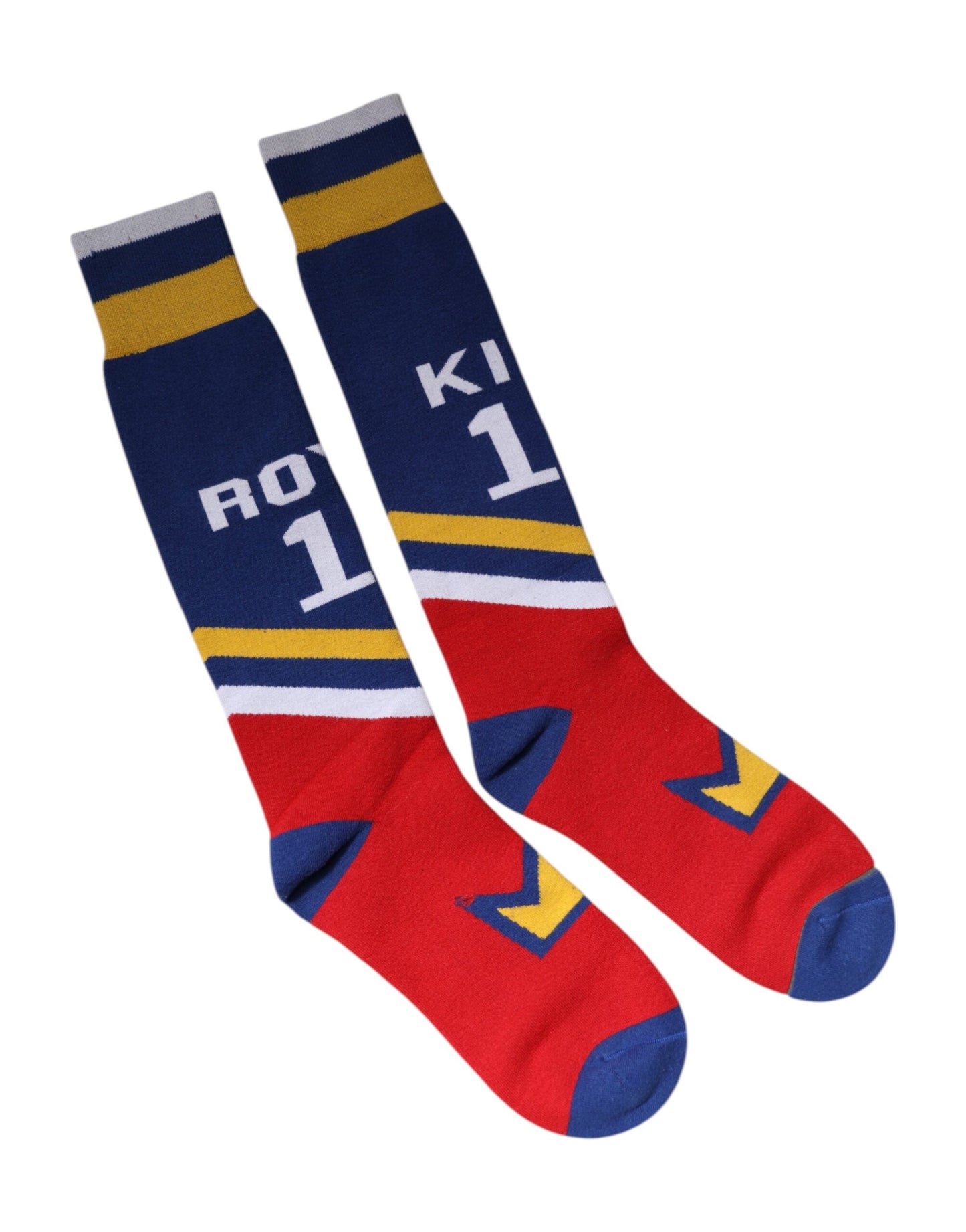 Multicolor Cotton Stretch Over Calf Socks