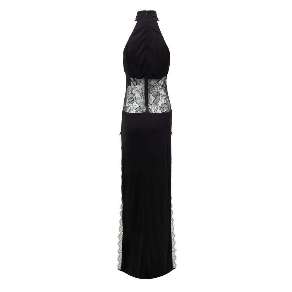 Black Viscose Long Dress