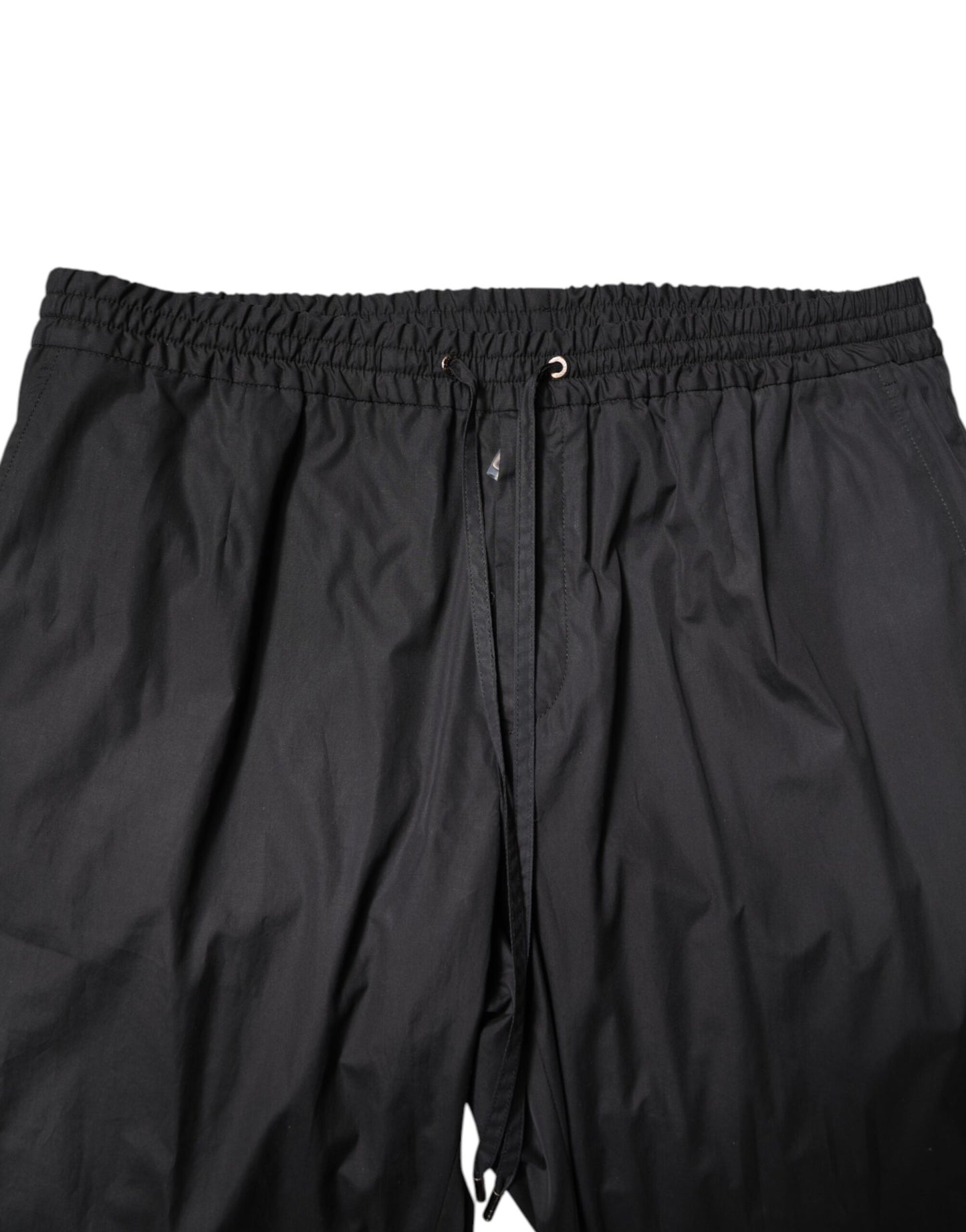 Black Cotton Single Breasted 2 Piece Suit