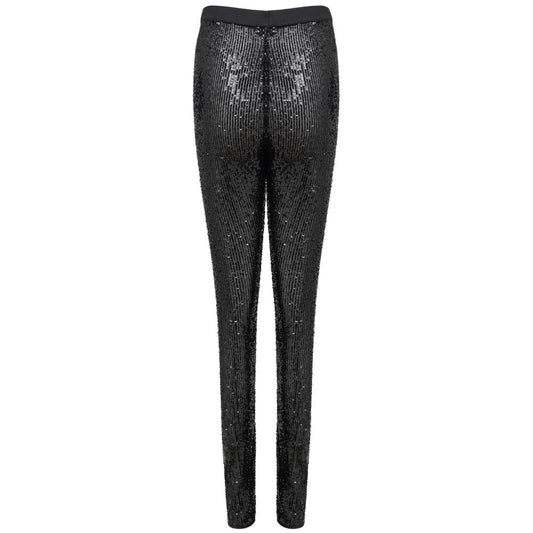 Black Polyester Joggers (Workout Pants)