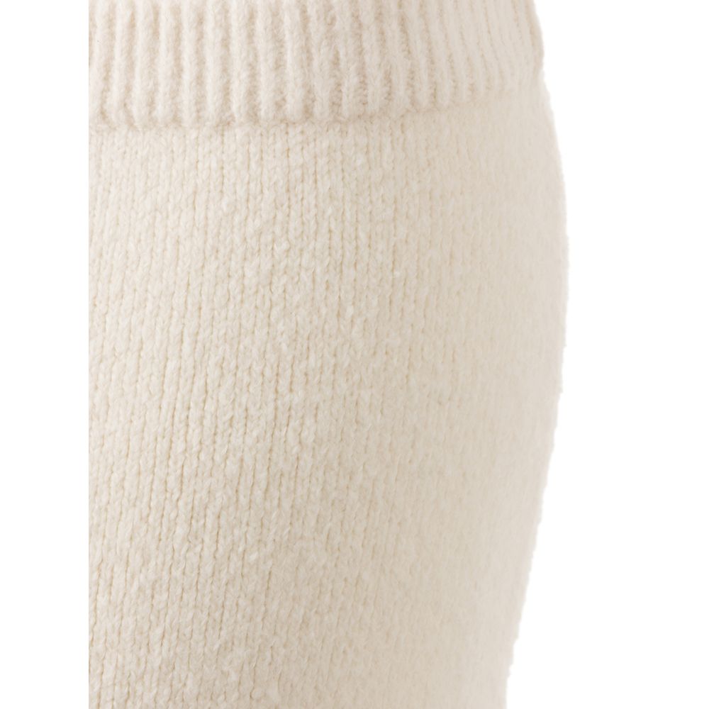 White Cotton Long Skirt