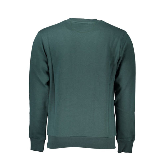 Green Cotton Men Sweater
