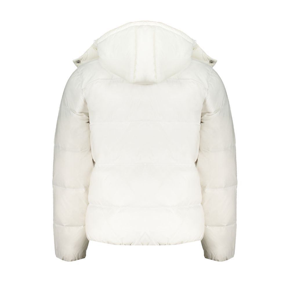 White Polyamide Men Jacket