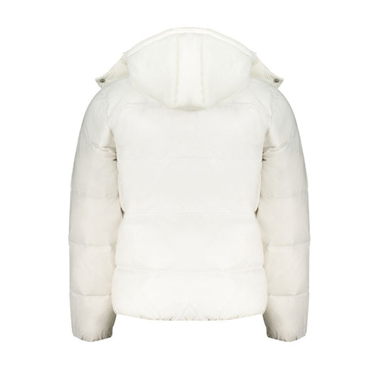 White Polyamide Men Jacket