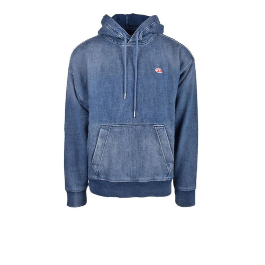 Blue Cotton Hoodie