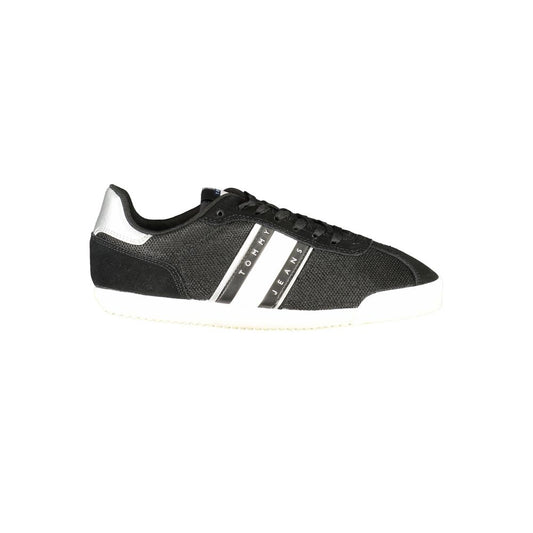 Black Polyester Women Sneaker