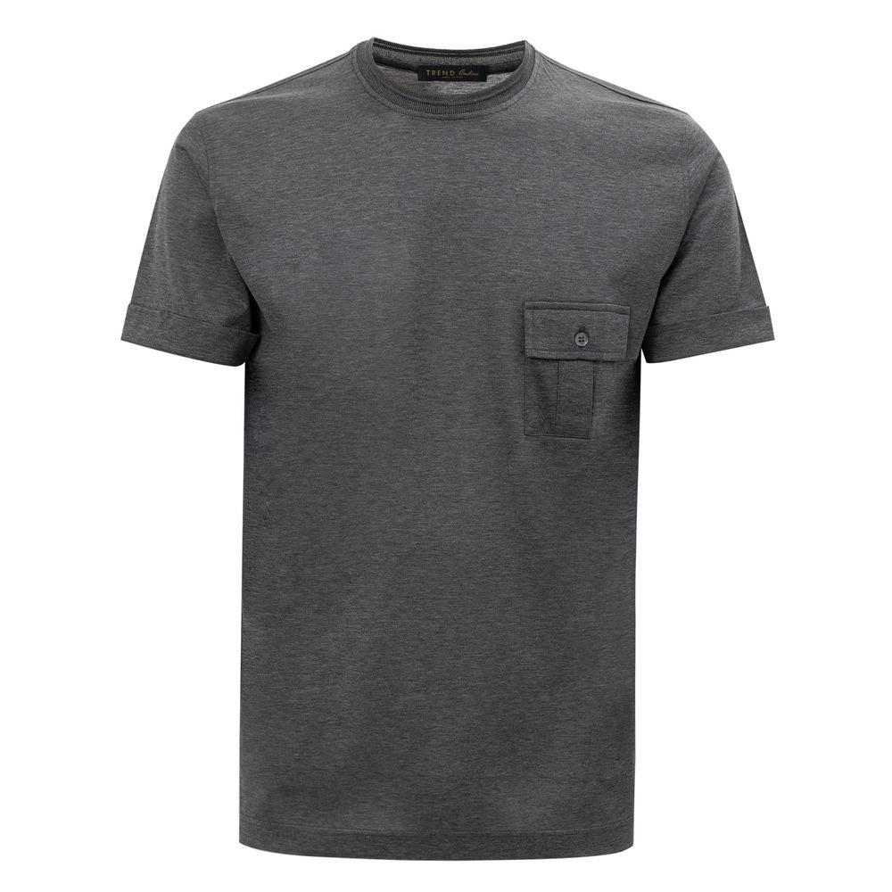 Gray Cotton T-Shirt