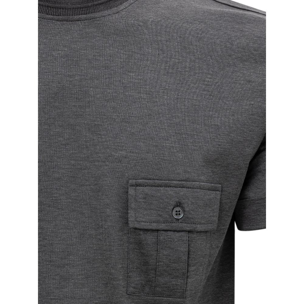 Gray Cotton T-Shirt