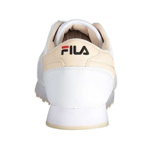 White Synthetic Women Sneaker
