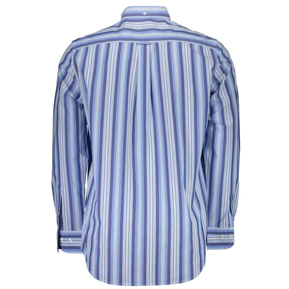Blue Cotton Men Shirt