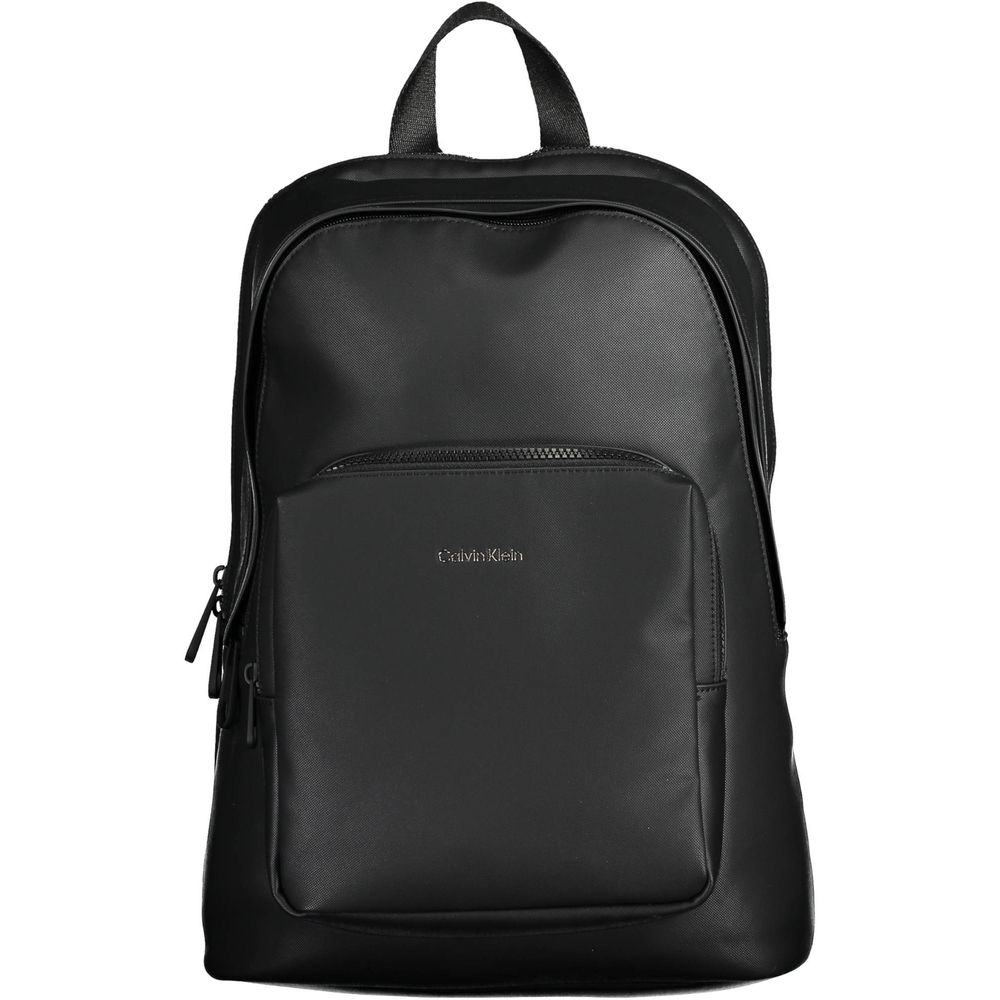 Black Polyester Backpack
