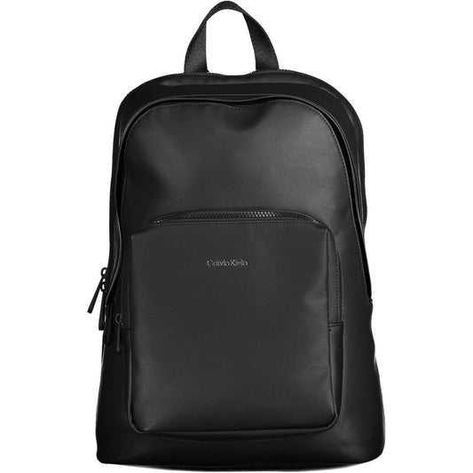 Black Polyester Backpack