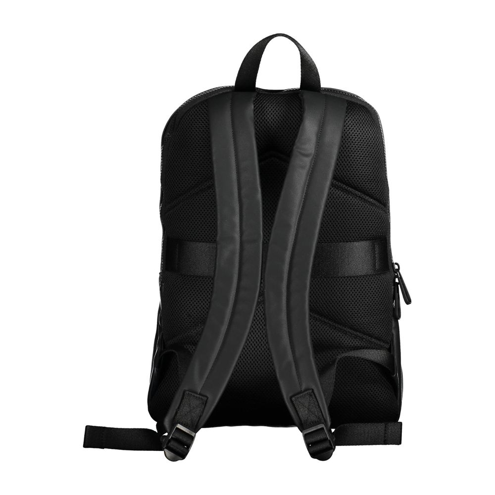 Black Polyester Backpack