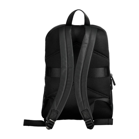 Black Polyester Backpack