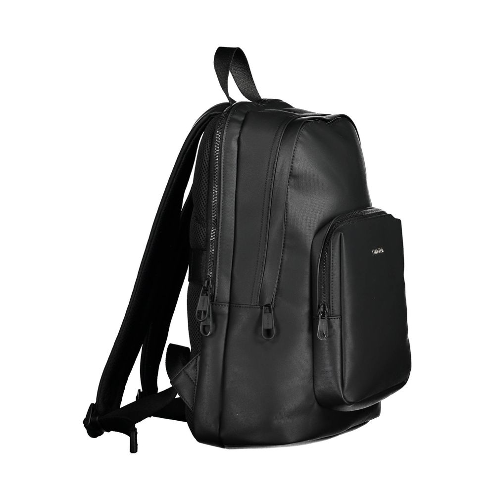 Black Polyester Backpack