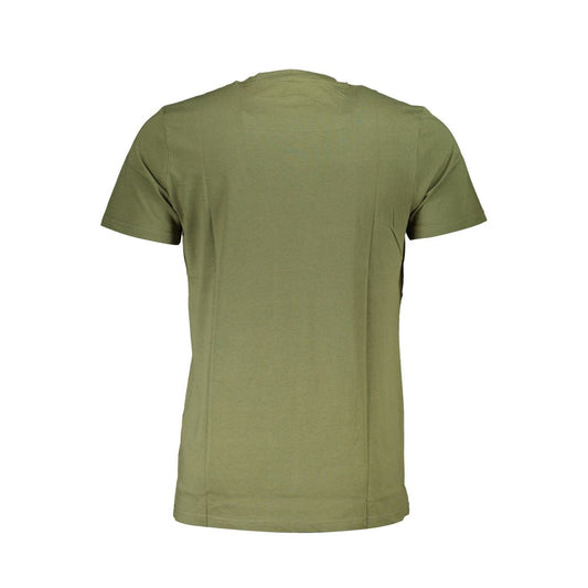 Green Cotton Men T-Shirt