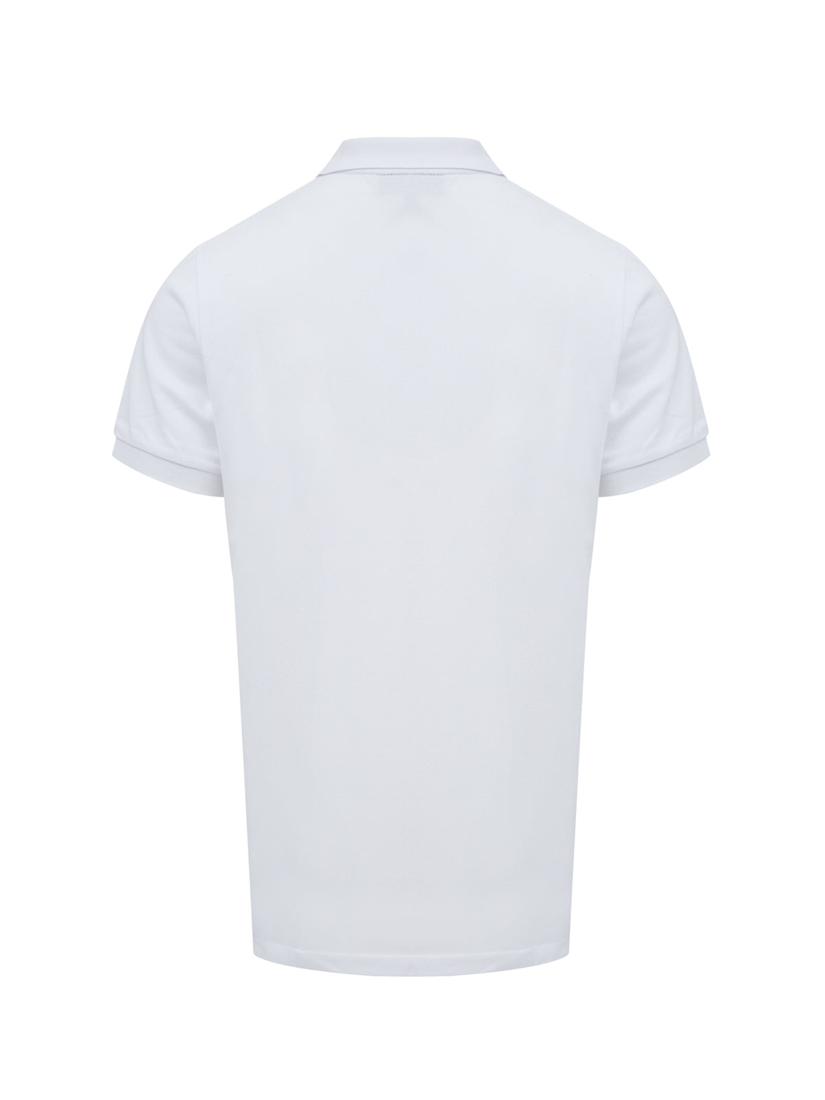 White Cotton Collared Polo Shirt