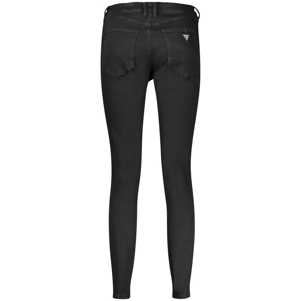 Black Cotton Women Skinny Jean