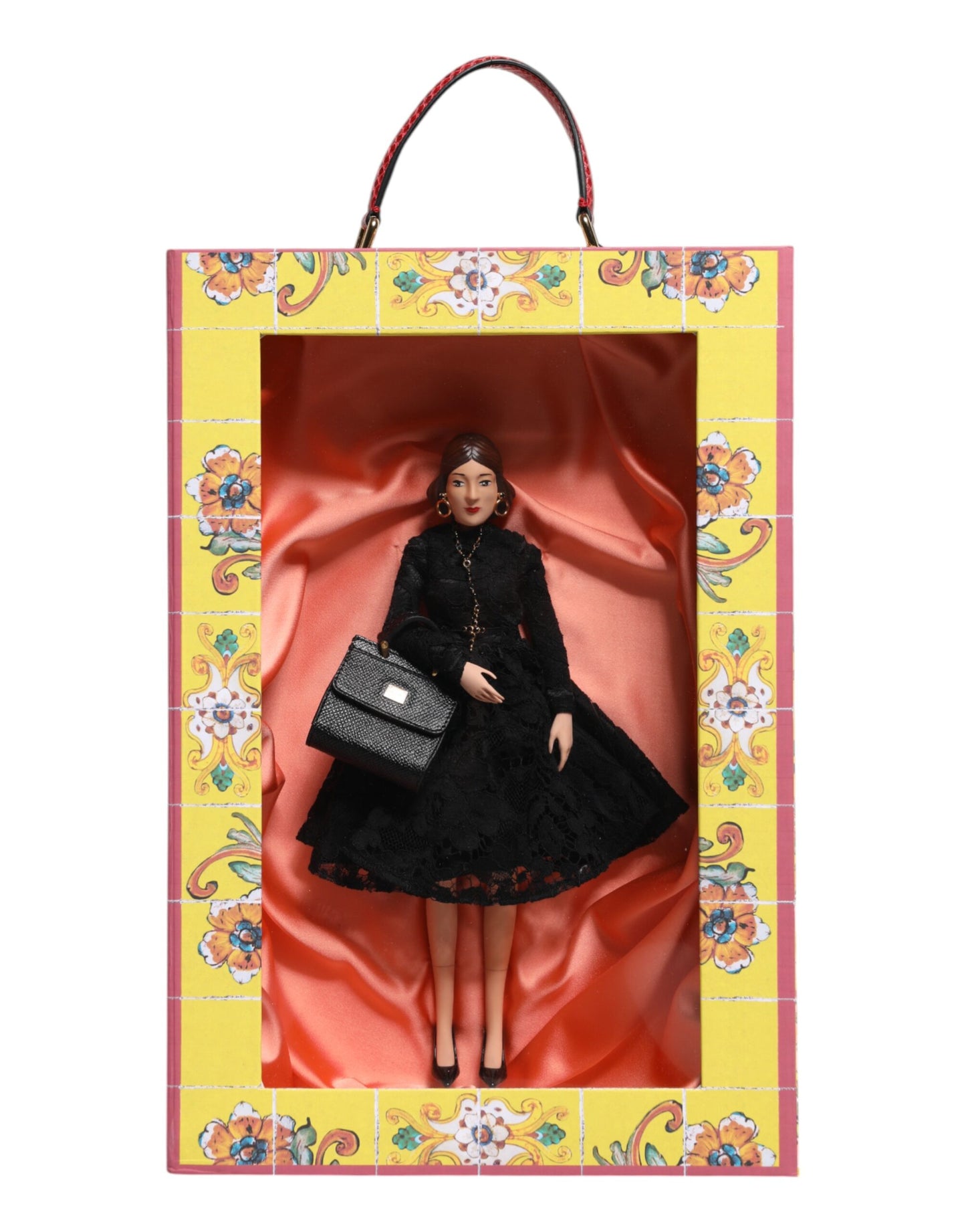 Black Dress Ceramic Porcelain Fashion Leather Sicily Dolls