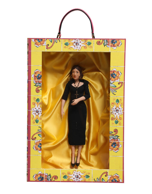 Black Dress Ceramic Porcelain Fashion Leather Sicily Dolls