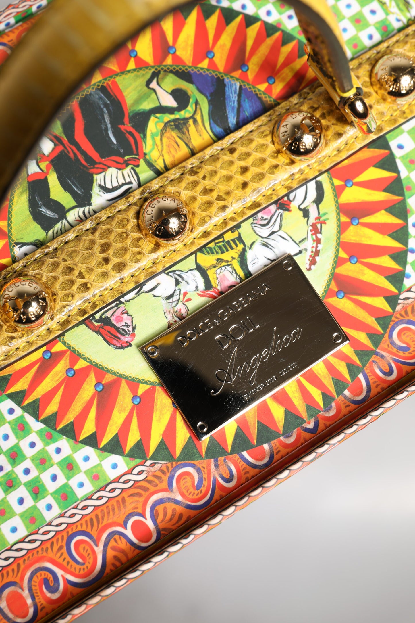 Red Dress Ceramic Porcelain Fashion Box Leather Sicily Dolls