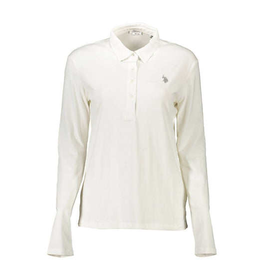 White Cotton Polo Shirt