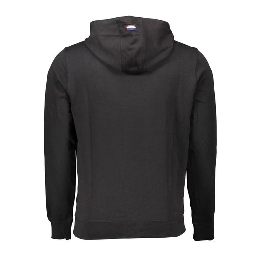Black Cotton Men Sweater