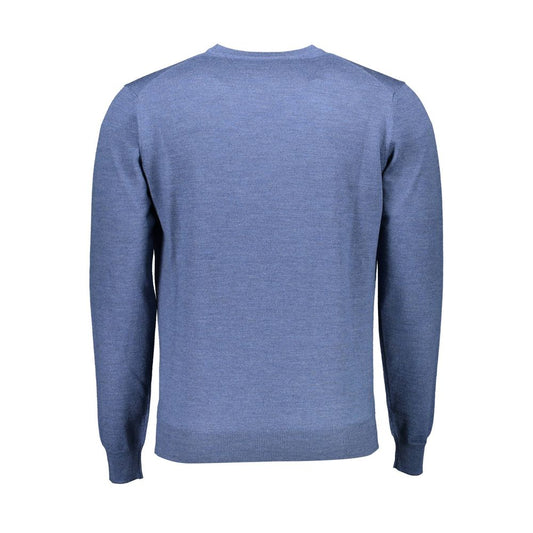 Blue Wool Men Sweater