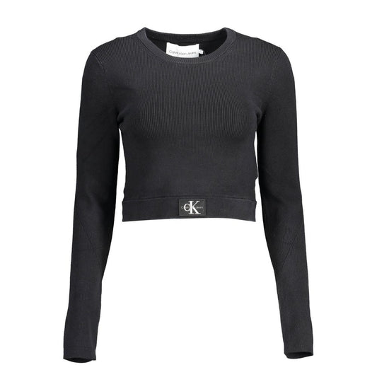 Black Elastane Sweater
