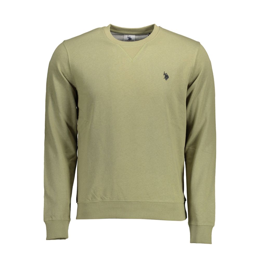 Green Cotton Mens Sweater