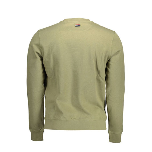 Green Cotton Mens Sweater