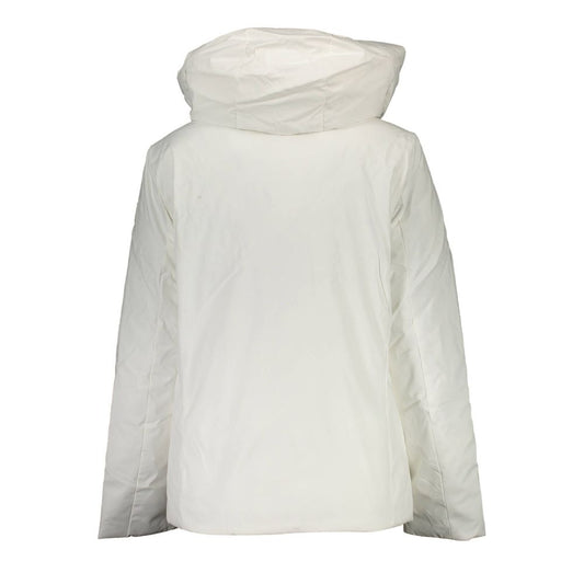 White Polyester Women Jacket