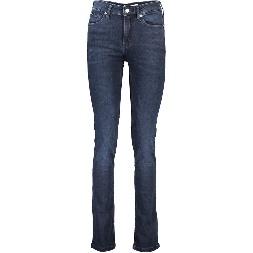 Blue Cotton Women Jeans