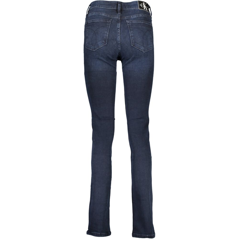Blue Cotton Women Jeans