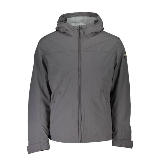 Gray Polyamide Men Jacket