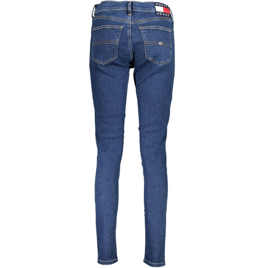 Blue Cotton Women Skinny Jean