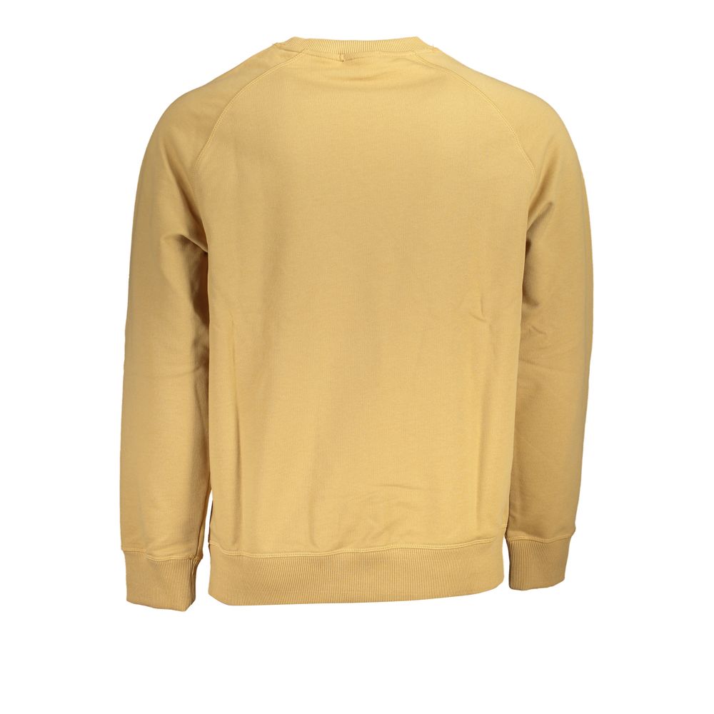 Beige Cotton Men Sweater