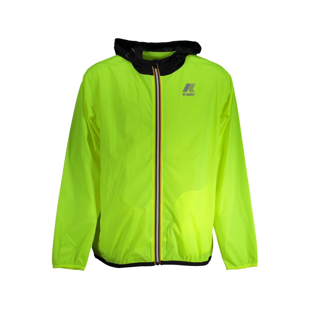 Yellow Polyamide Men Jacket