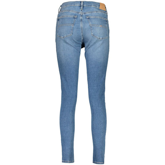 Blue Cotton Women Skinny Jean
