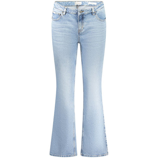 Blue Cotton Women Jeans