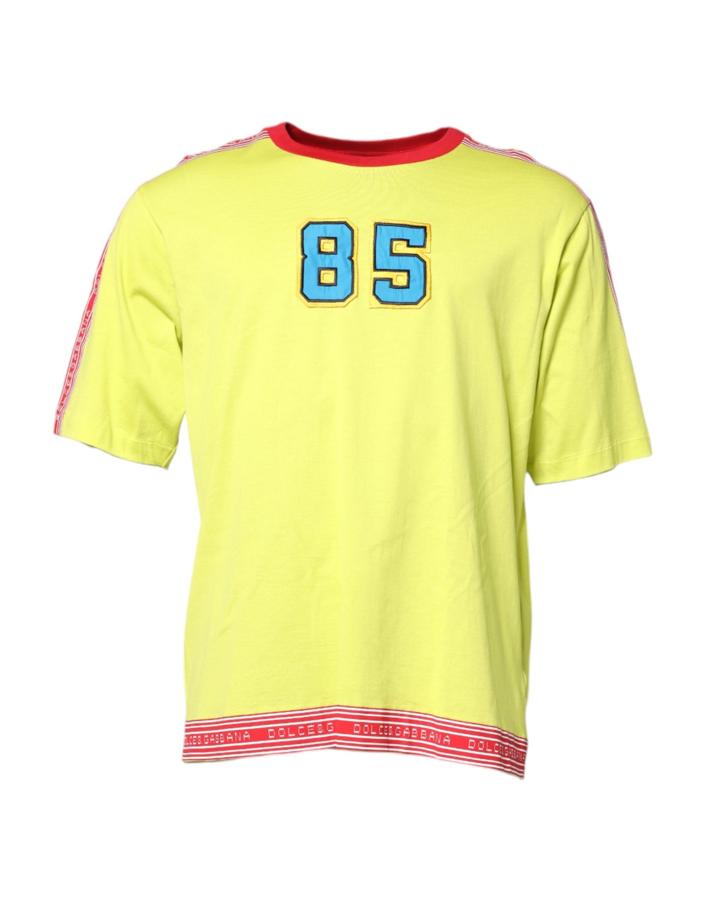 Green Cotton 85 Patch Crew Neck T-shirt