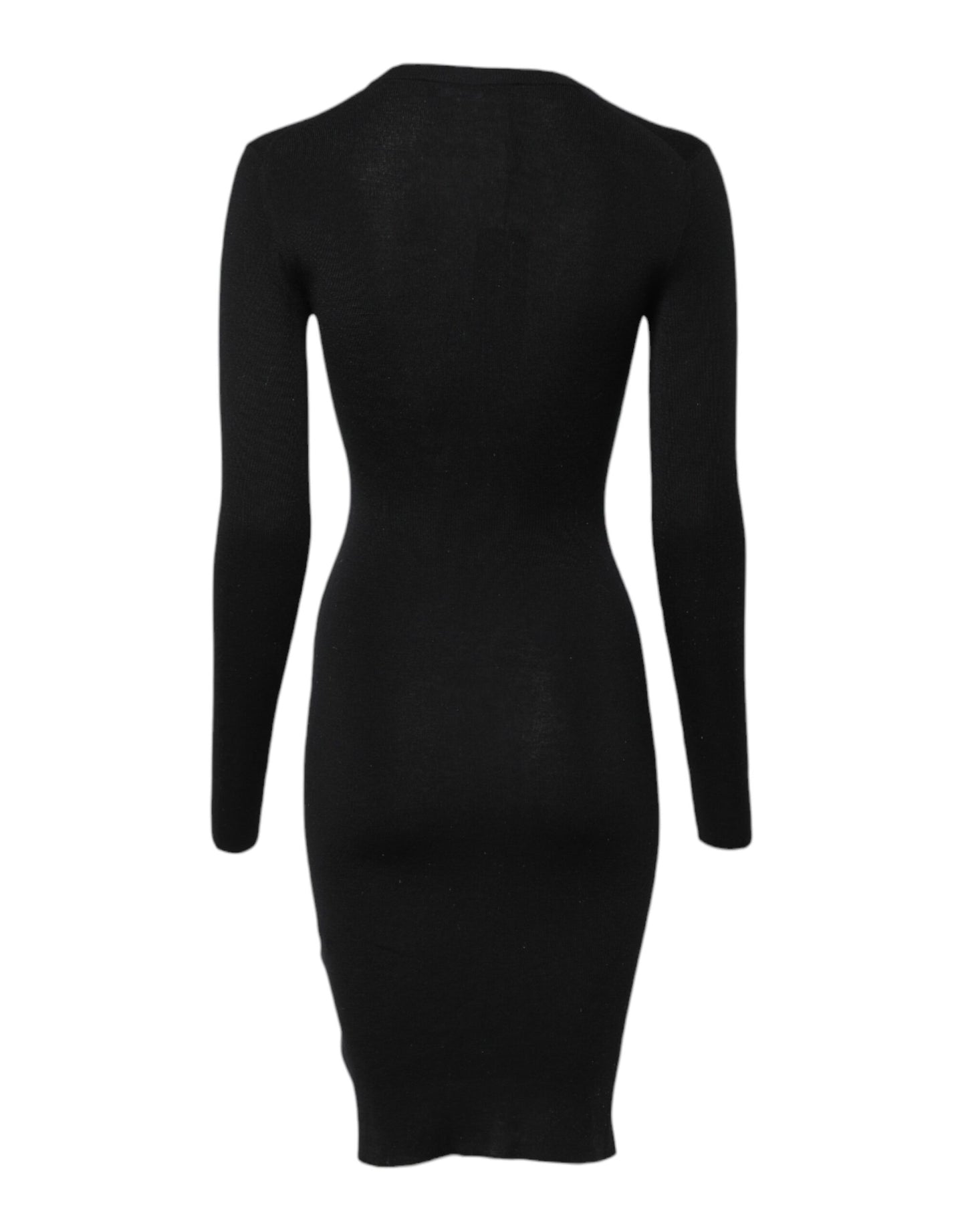 Black Long Sleeves Bodycon Sheath Dress