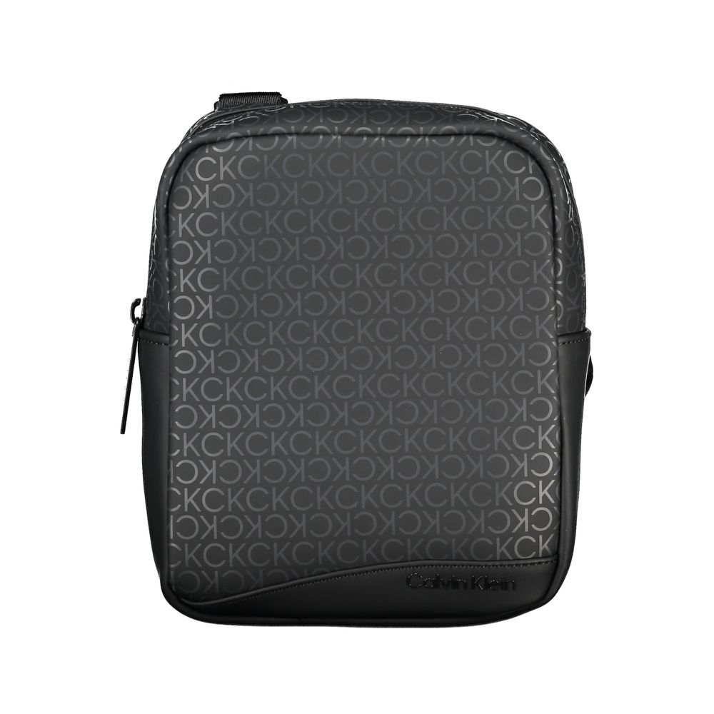 Black Polyester Shoulder Bag