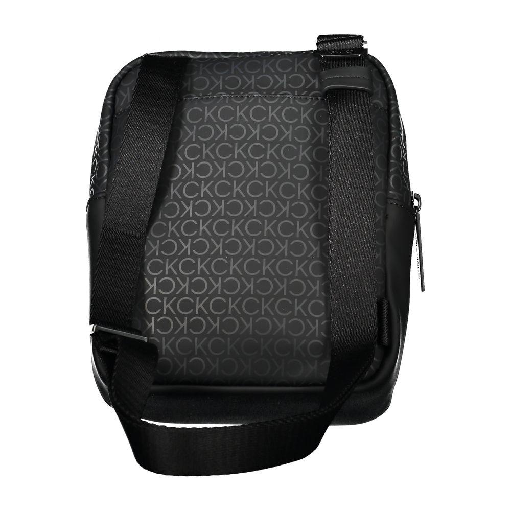 Black Polyester Shoulder Bag