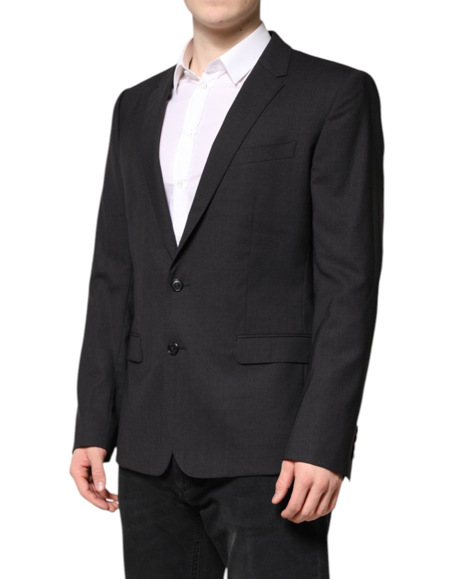 Dark Gray MARTINI Single Breasted Jacket