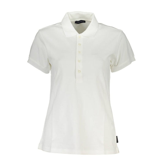 White Cotton Polo Shirt