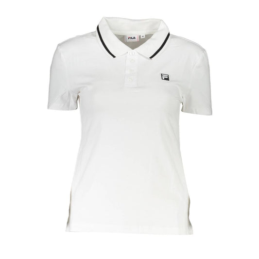 White Cotton Polo Shirt