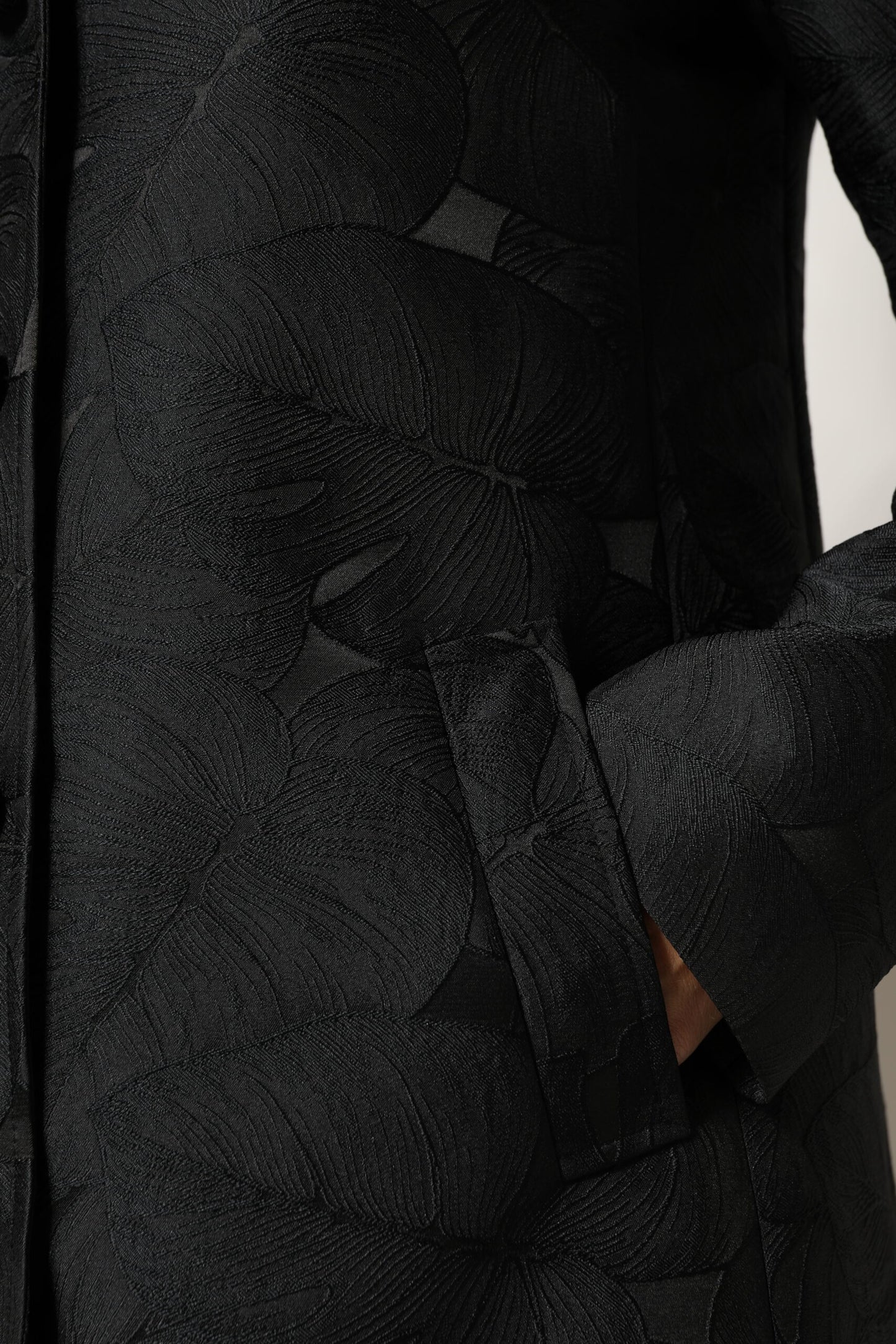 Black Single Breasted Trench Coat Jacket