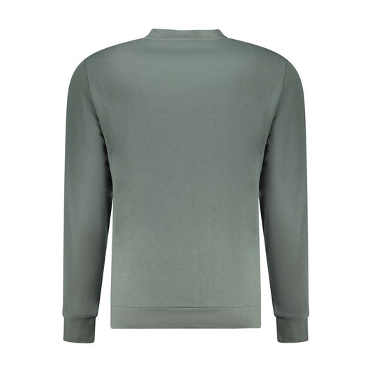 Green Cotton Men Sweater